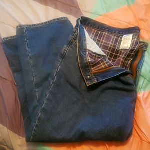 Carhartt flannel lined jeans 44x30